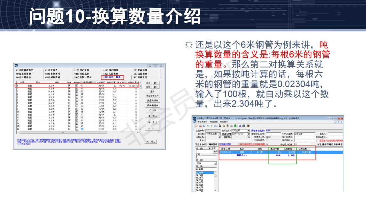 問(wèn)題10--換算數(shù)量介紹
